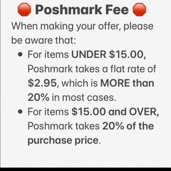 COPY - Copy - Poshmark Fees - Picture 1 of 1